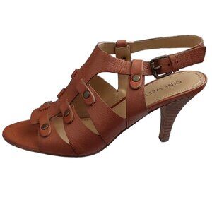 Nine West Brown Strappy Sandals